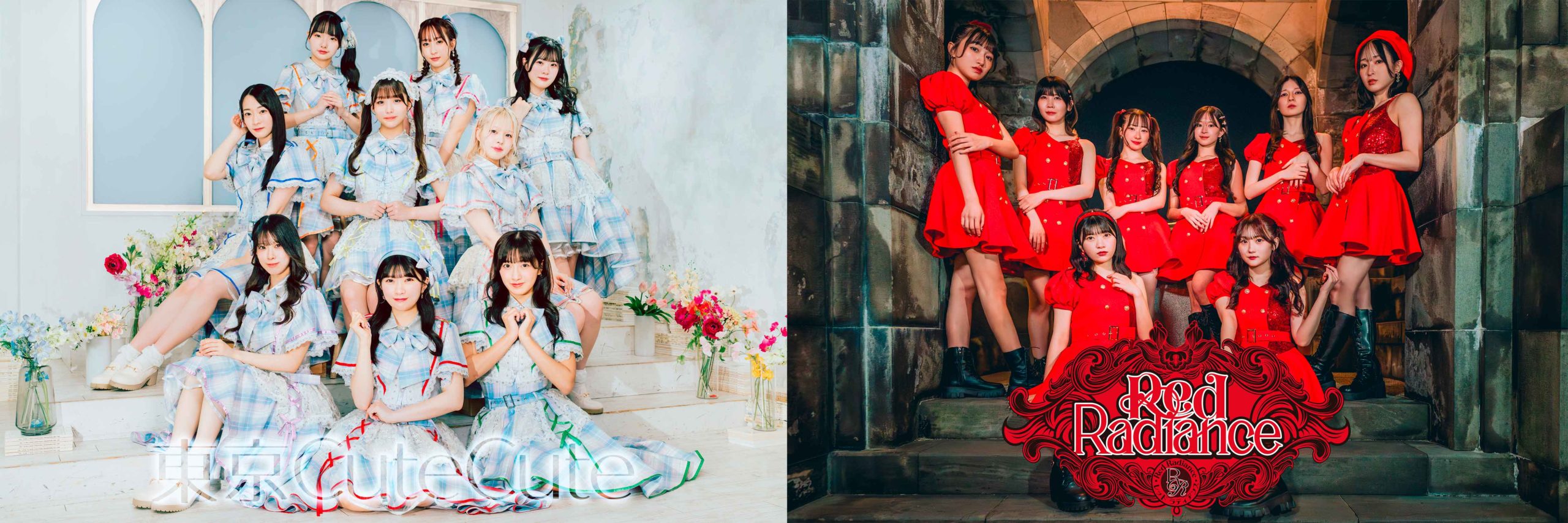 東京CuteCuteとRed Radianceがスプリットミニアルバムをリリース